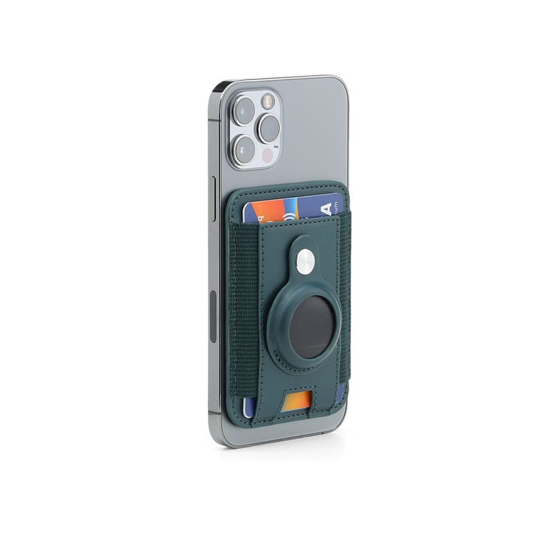 MARZ - Santhome® Magnetic Phone Cardholder with Santhome Tag Pocket - Dark Green