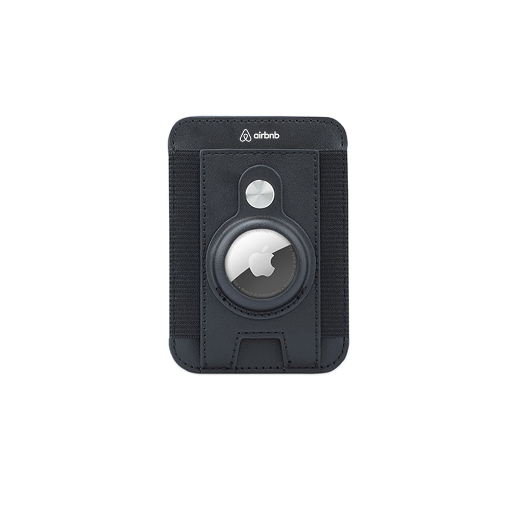 MARZ - Santhome® Magnetic Phone Cardholder with Santhome Tag Pocket - Black