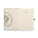  CROSS HARDCOVER A5 NOTEBOOK + PEN + LEATHER CARD HOLDER  - BLACK
