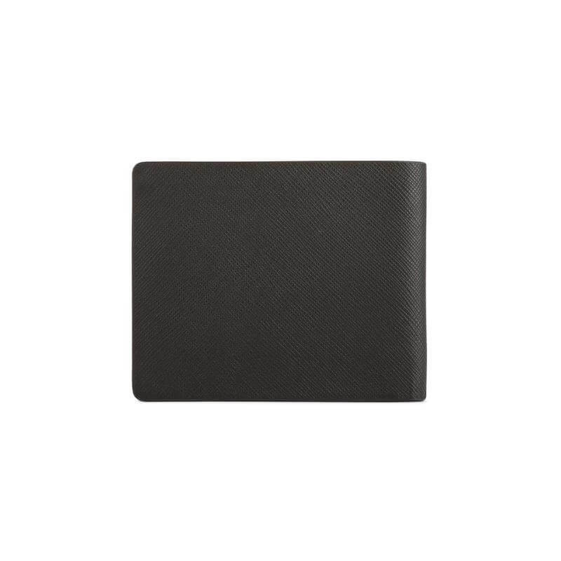 CROSS HARDCOVER A5 NOTEBOOK + PEN + BI-FOLD WALLET WITH 4 CARD SLOTS + COIN POCKET - BLACK