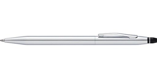 Cross Click™ Chrome Ballpoint Pen with Classic Blue Journal Gift Set