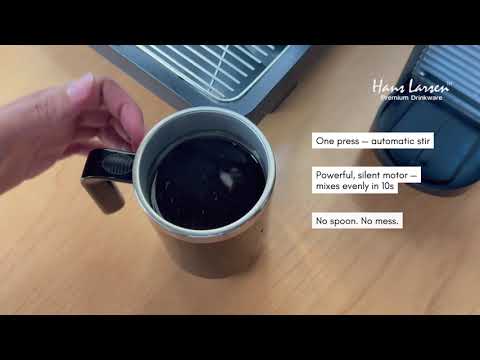 CAFFE - Hans Larsen Auto-Stirring Coffee Mug - Black