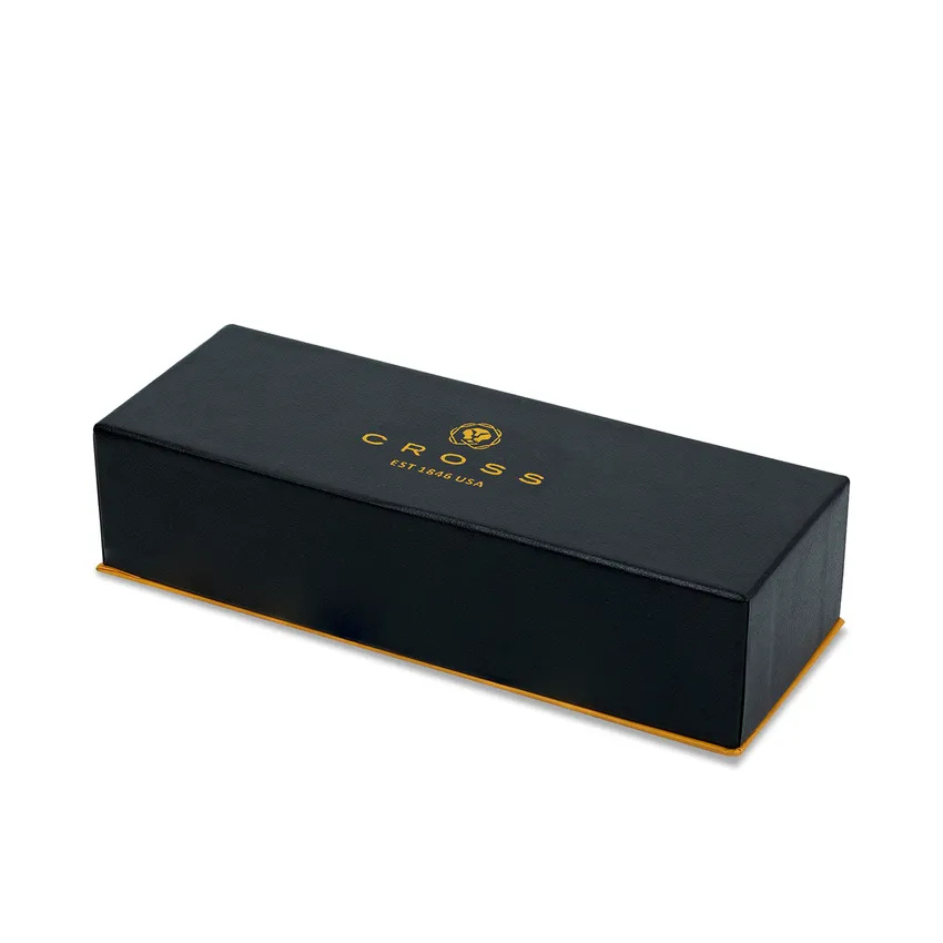 Coventry Classic Black Lacquer with Gold Tone Appointments Rollerball Pen (Blue Ink) 