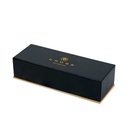 Coventry Classic Black Lacquer with Gold Tone Appointments Rollerball Pen (Blue Ink) 